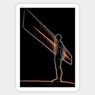 Angel of the north Glowing Sticker